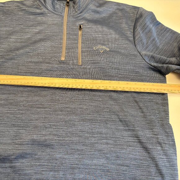 Callaway Golf Quarter-Zip Performance Pullover Blue Size L - Picture 7 of 8